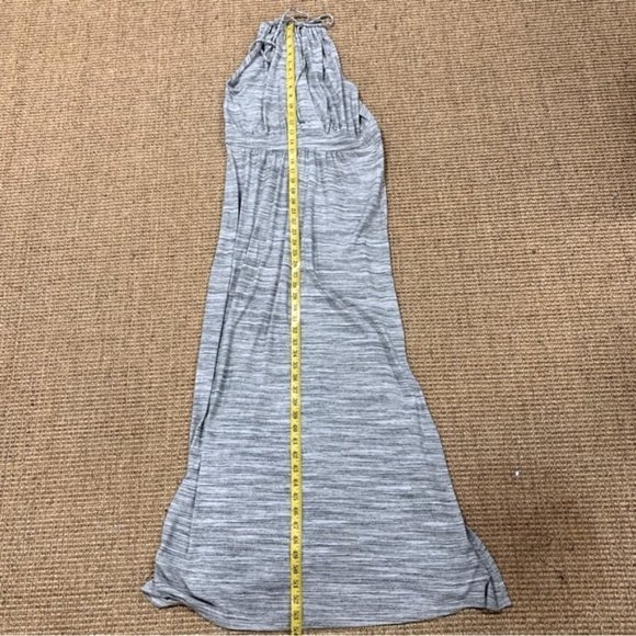 BANANA REPUBLIC SLEEVELESS MAXI DRESS IN HEATHER GRAY AND BLACK SIZE SMALL - Picture 8 of 13